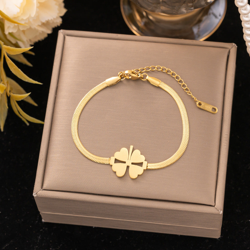 18K Gold Titanium Steel Bracelet