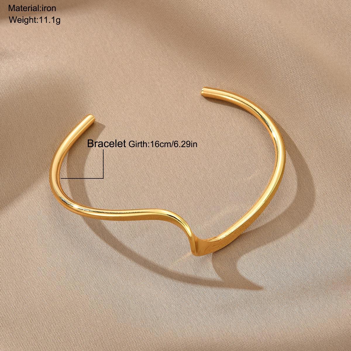 Wave Open Hand Bracelet