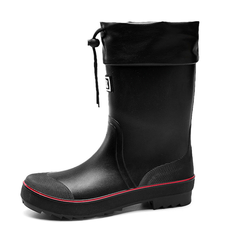 Rain boots men's fashion outer wear