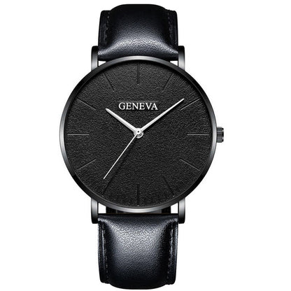 Belt quartz watch male