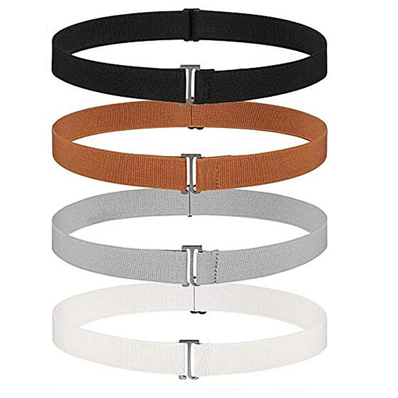 Casual belt is elastic.