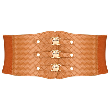 Elastic belt women's wide decoration