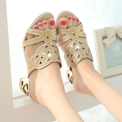 Summer petal drill cool slippers
