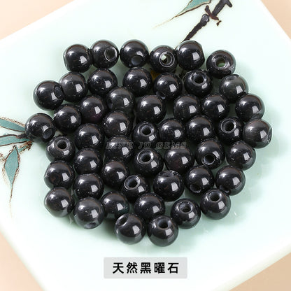 agate large hole beads DIY necklace positioning beads