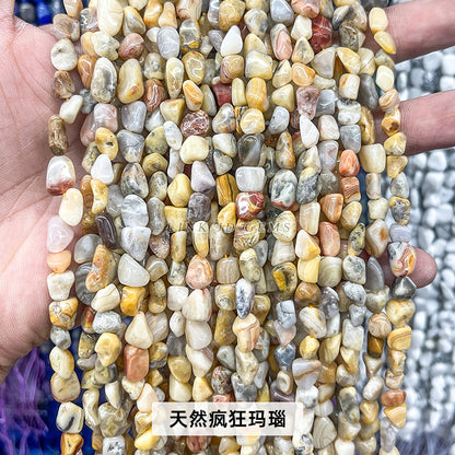 6-8Mm crystal agate irregular conformal loose beads