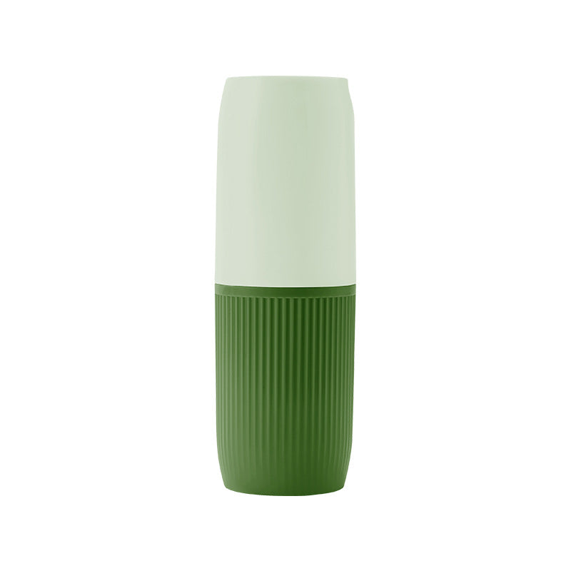 Juego de vaso para enjuague bucal y cepillo de dientes portátil para viajes 