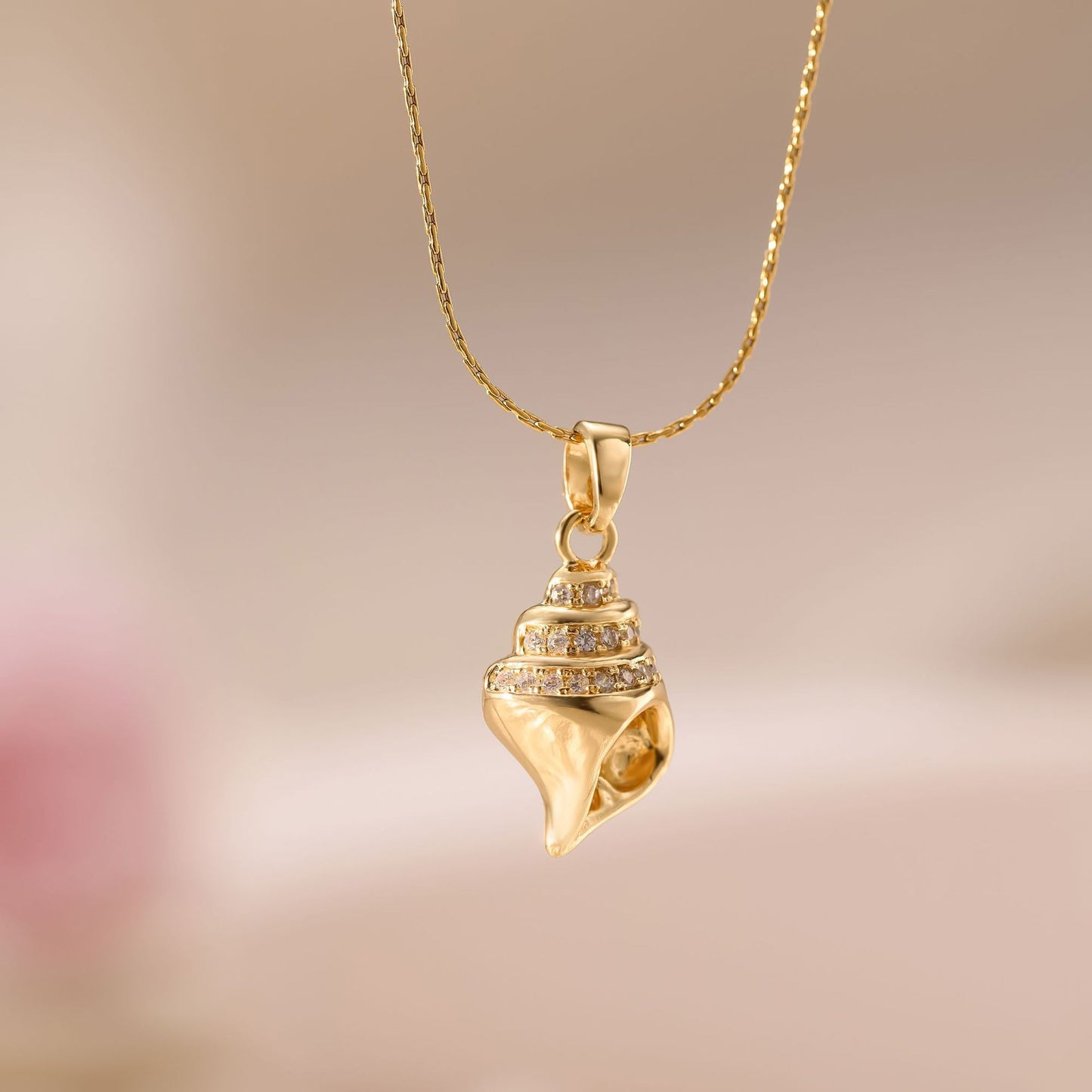 Flower Bell Pendant Necklace