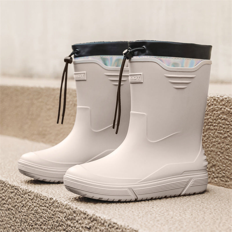 Thick-soled wear-resistant rain boots for men