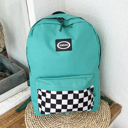 Classic checkerboard backpack