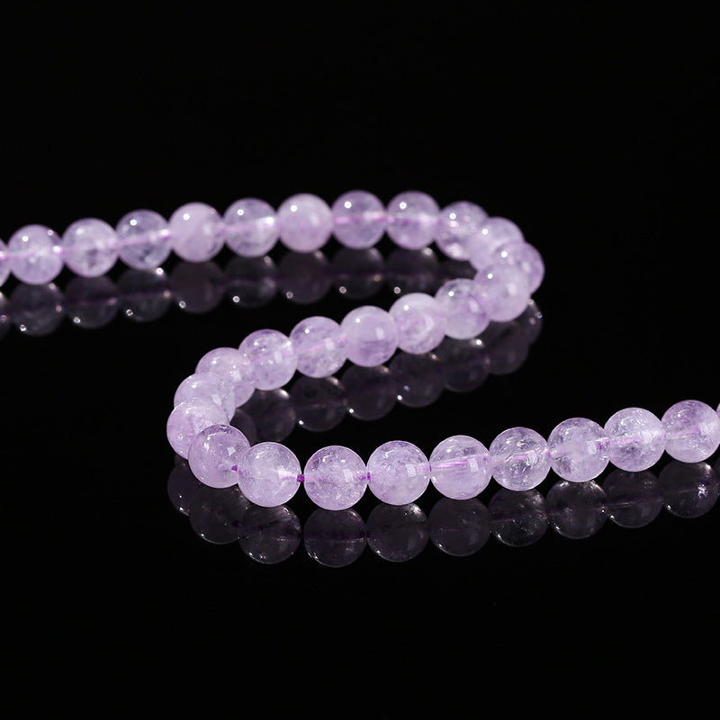 Purple jade loose beads DIY
