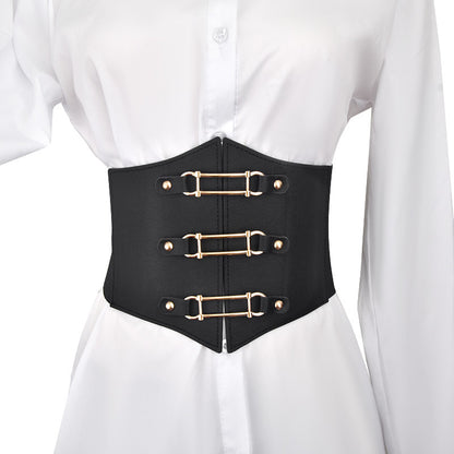 Plastic waist strap women's belt