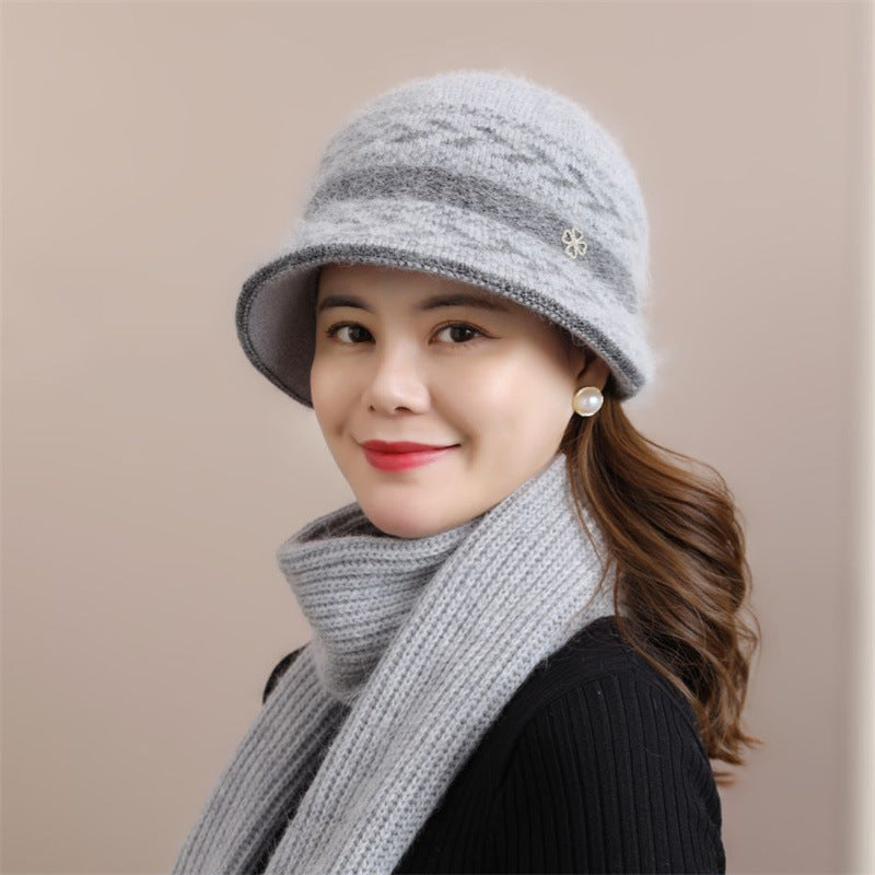 Gorro de punto para personas mayores 