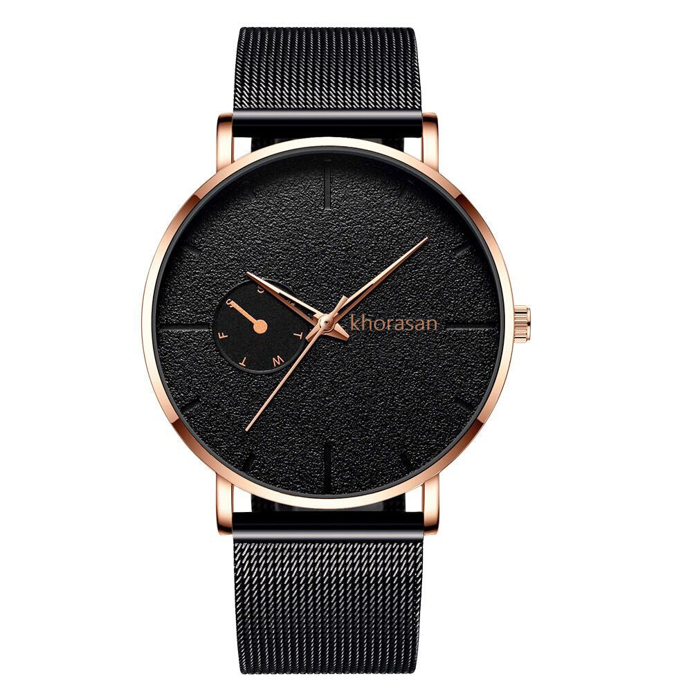 Alloy Mesh Strap Men's Watch
