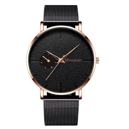 Alloy Mesh Strap Men's Watch