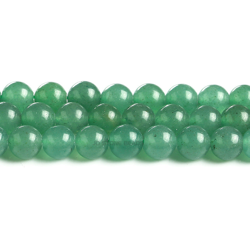 Green jade beads round beads wholesale work in progress