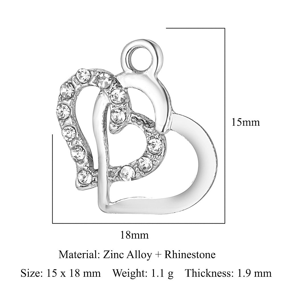 5pcs/bag, alloy necklace, earrings and pendant.