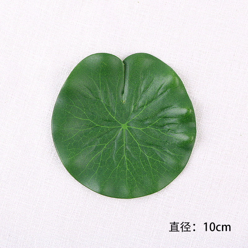 Simulation green plastic lotus leaf