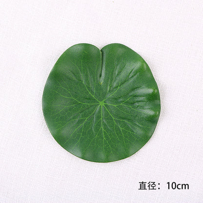 Simulation green plastic lotus leaf