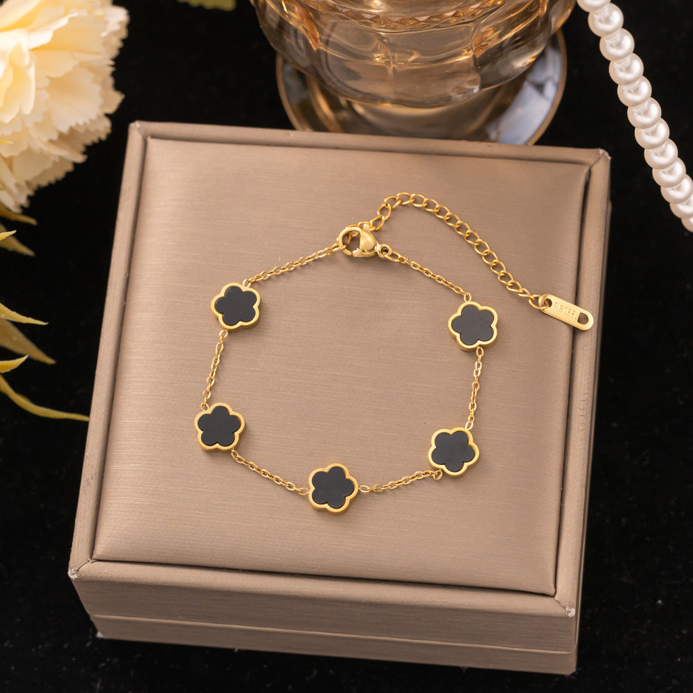 18K Gold Titanium Steel Bracelet