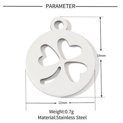 20 pcs/pack of boys and girls digital titanium steel pendants