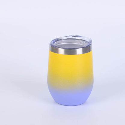 12Oz red wine glass stainless steel cup