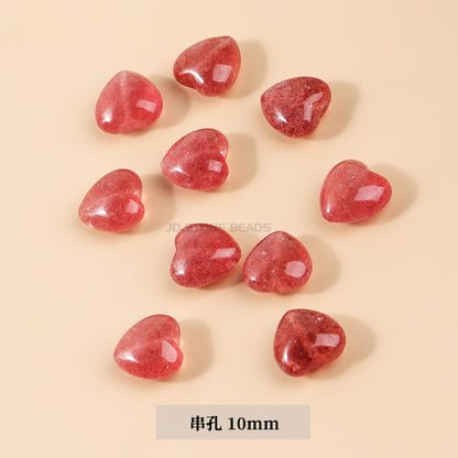 Gray Moonlight Pixiu Red Strawberry Crystal Pendant