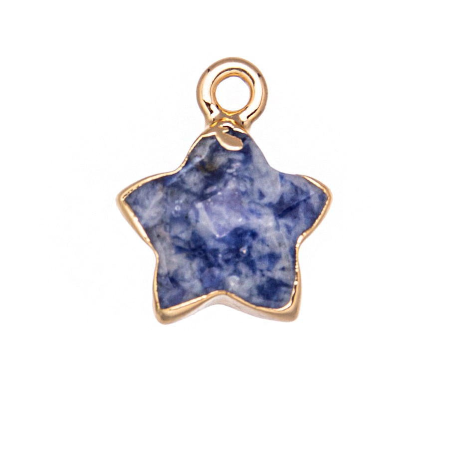 Pingente de Cristal Pentagrama Facetado 