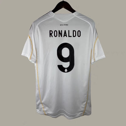 Camiseta retro de manga corta de local de Kaká Alonso Ronaldo Guti del Real Madrid 09-10