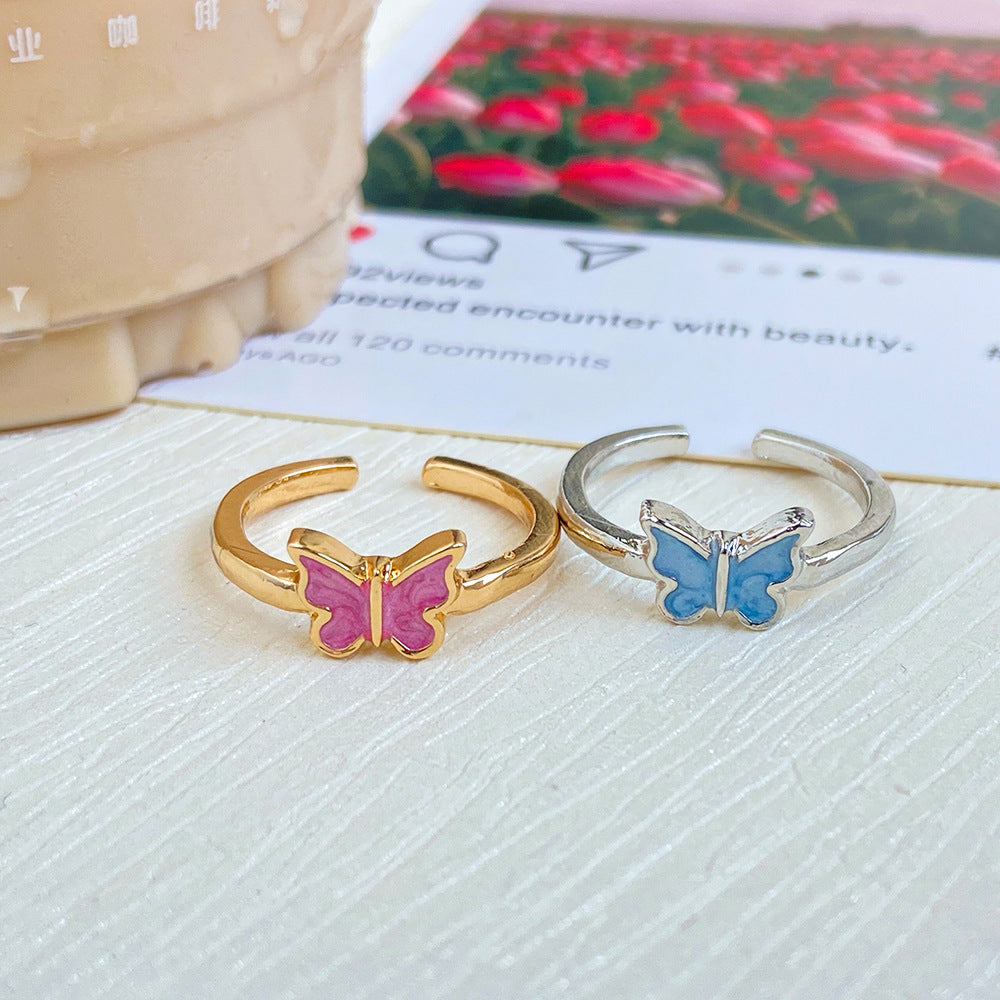 Adjustable Butterfly Ring