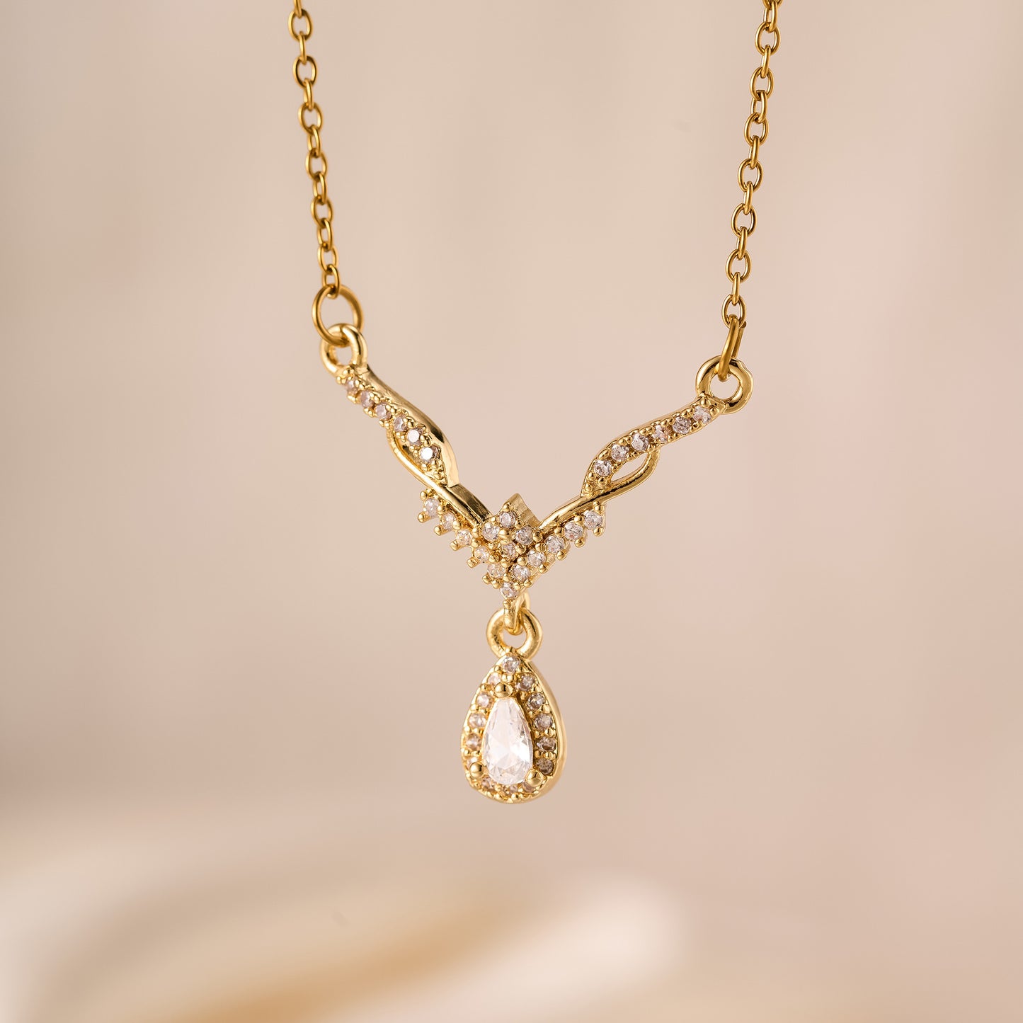 Flower Bell Pendant Necklace