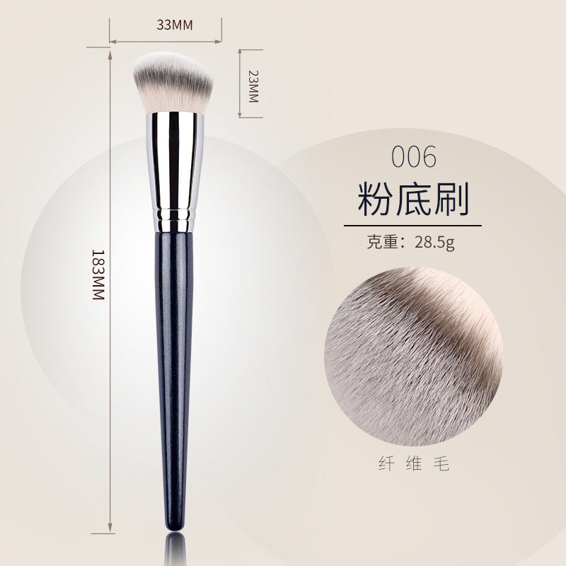 24-Piece Animal Hair Makeup Brush Set