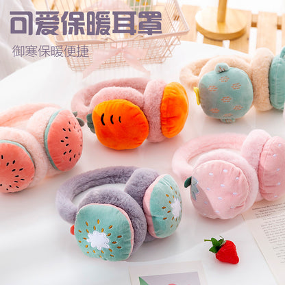 Adjustable Fruit Ear Muffs, Autumn/Winter Warm Ear Protectors