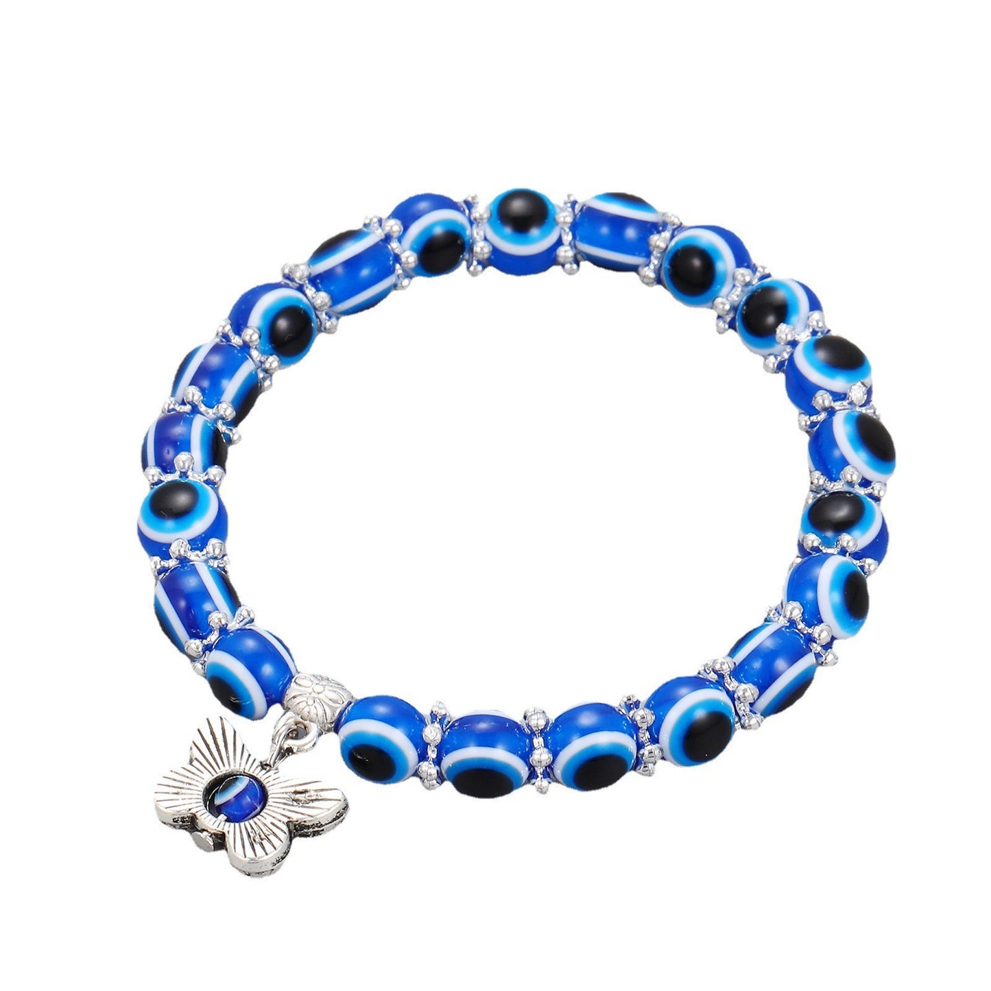 Evil Eye & Butterfly Charm Bracelet