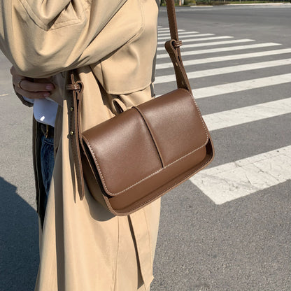 Bolso de mensajero casual retro pequeño bolso cuadrado 