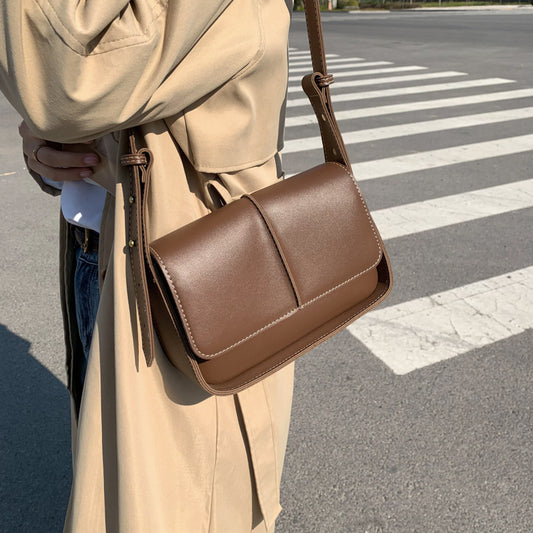 Bolso de mensajero casual retro pequeño bolso cuadrado 