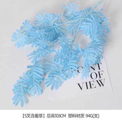 Artificial flowers blue series flowers plastic flowers wholesale
