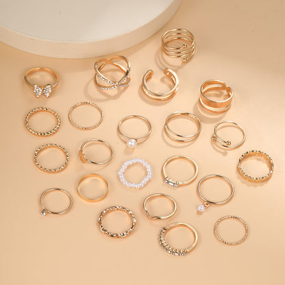 Geometric Multi-Jointed Ring Set 22 Pieces