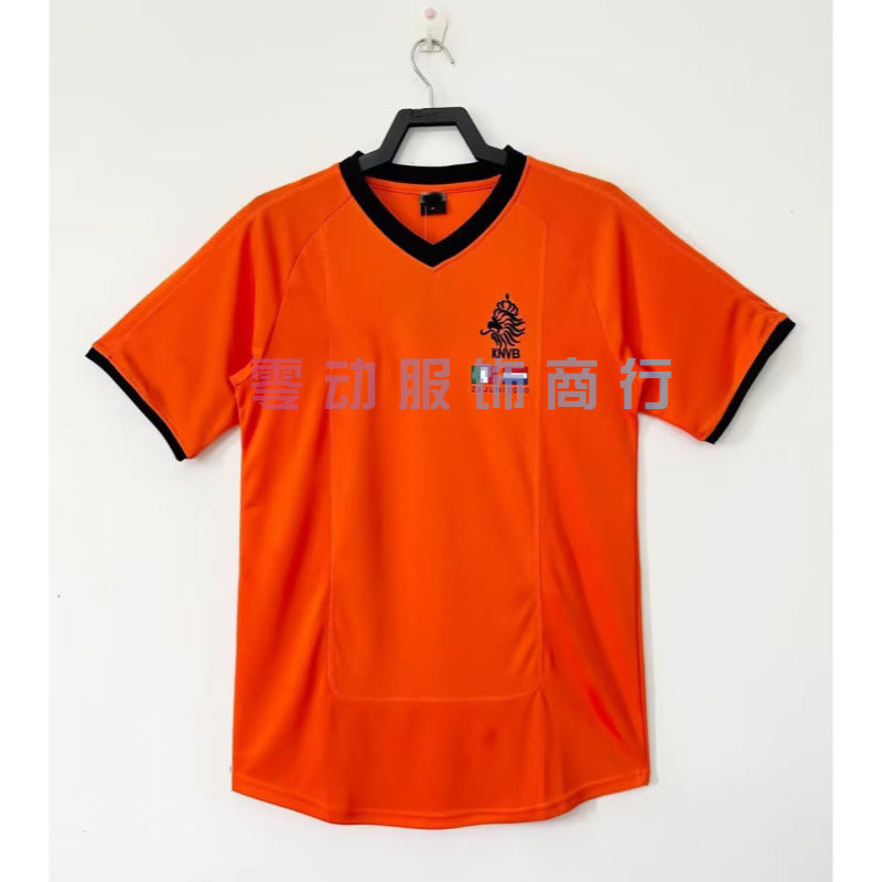 2000 Netherlands Home 10 Bergkamp Short Sleeve Jersey