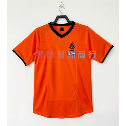 2000 Netherlands Home 10 Bergkamp Short Sleeve Jersey