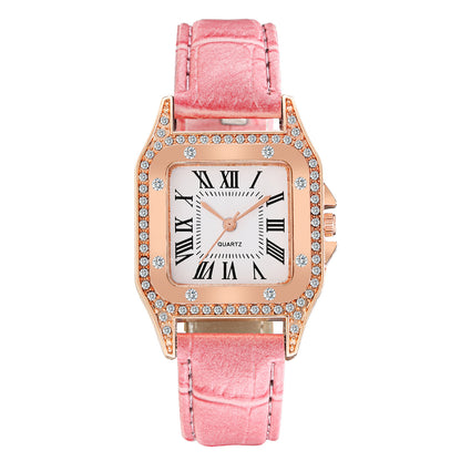Barrel Square Belt Ladies Watch