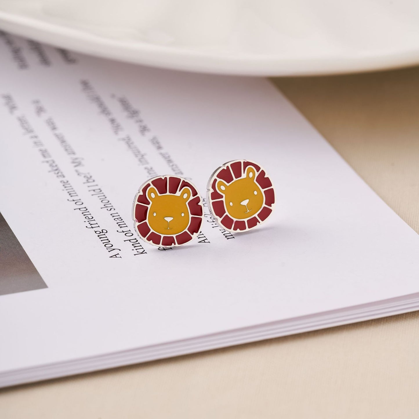 Cute Fruit & Daisy Titanium Steel Stud Earrings — Women's Non-Fading