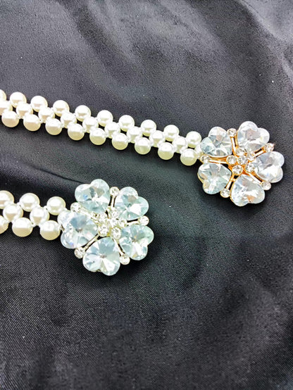 French Vintage Pearl Belt