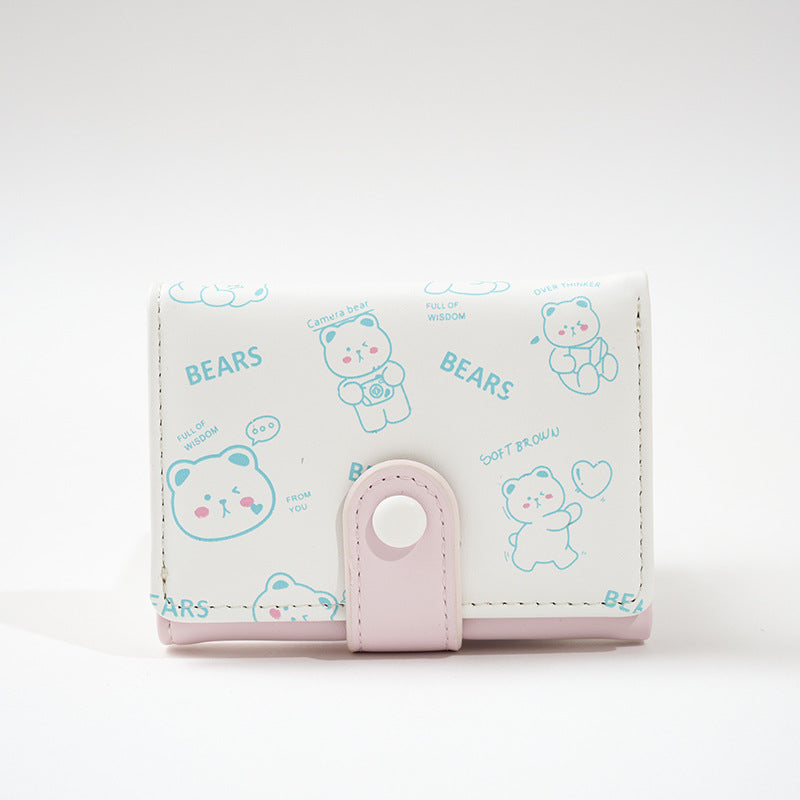 Girl wallet short cartoon