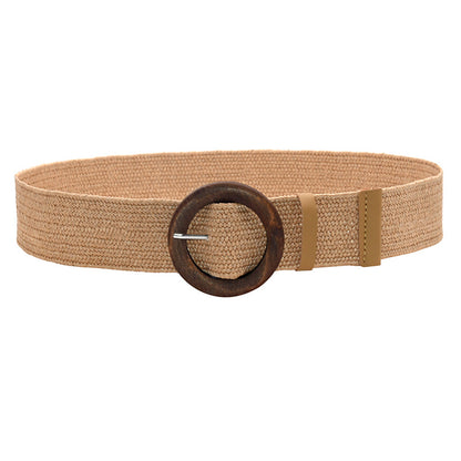 Braided wide waist seal elastic elastic