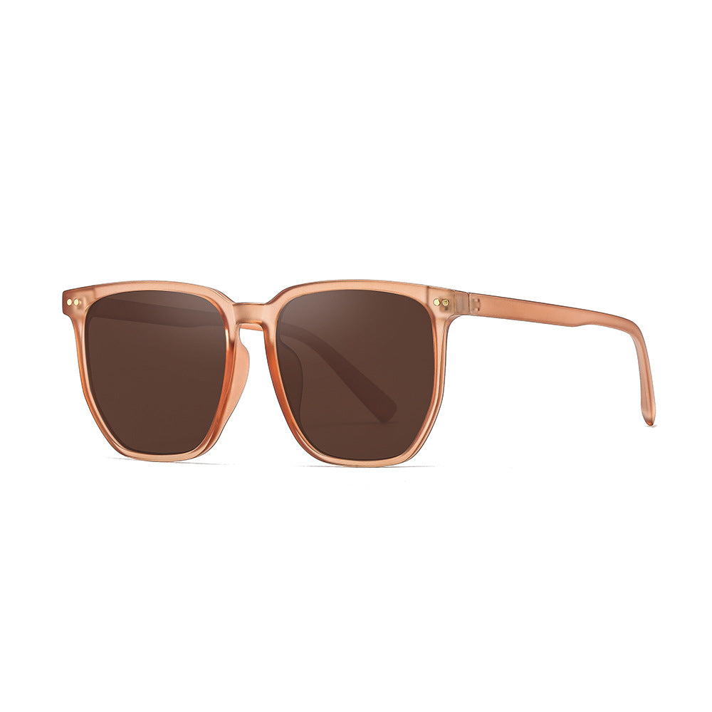 Blush Gradient Brown Black Frame Polarized Sunglasses