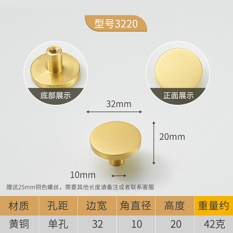 Hardware drawer single hole handle wholesale