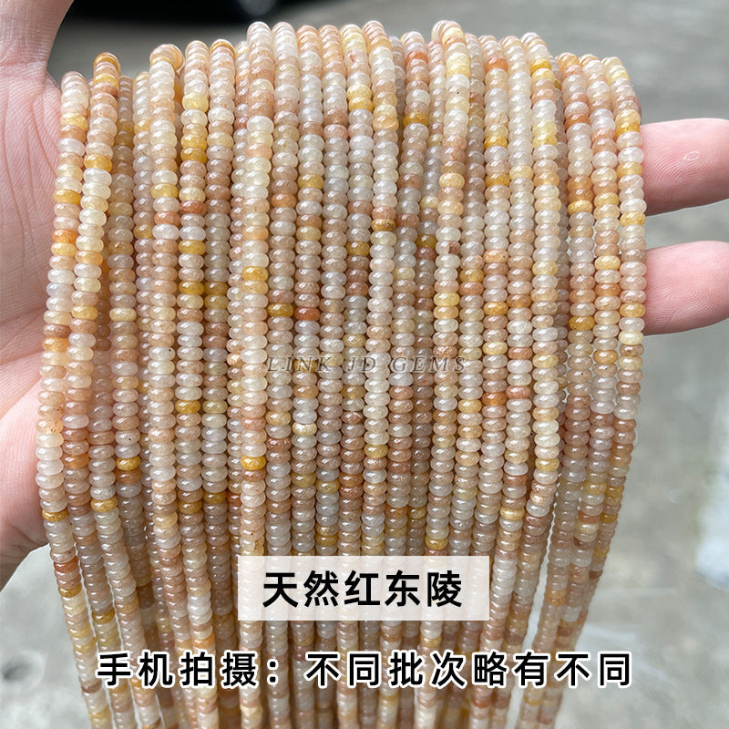4 * 2Mm natural jade abacus beads loose beads