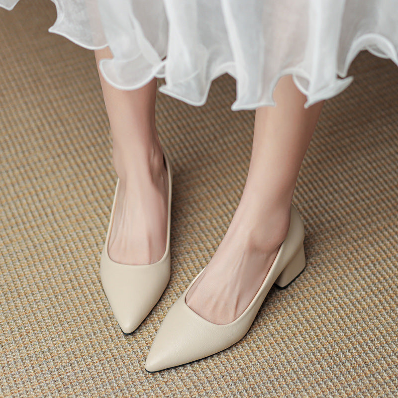 Shallow high heels women's fashion