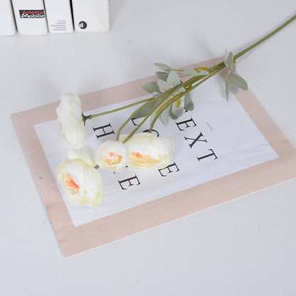 Artificial flower four-headed tea flower lotus