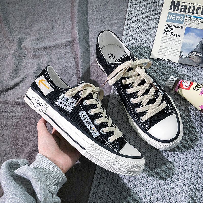 Breathable Low-Top Canvas Men's Shoes